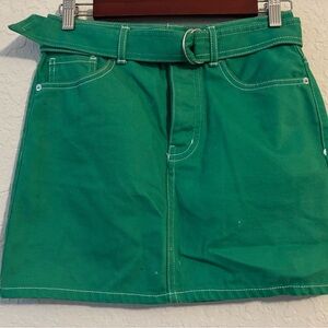 Forever 21 Green Mini Skirt